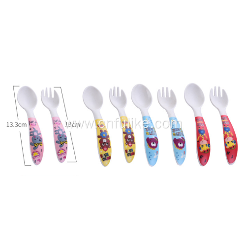 Colorful Plastic Kiddy Cutlery Spoon Set